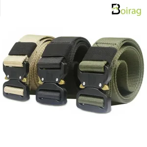 Quick Release Metal Buckle Tactical Belt - 3 Pieces Combo