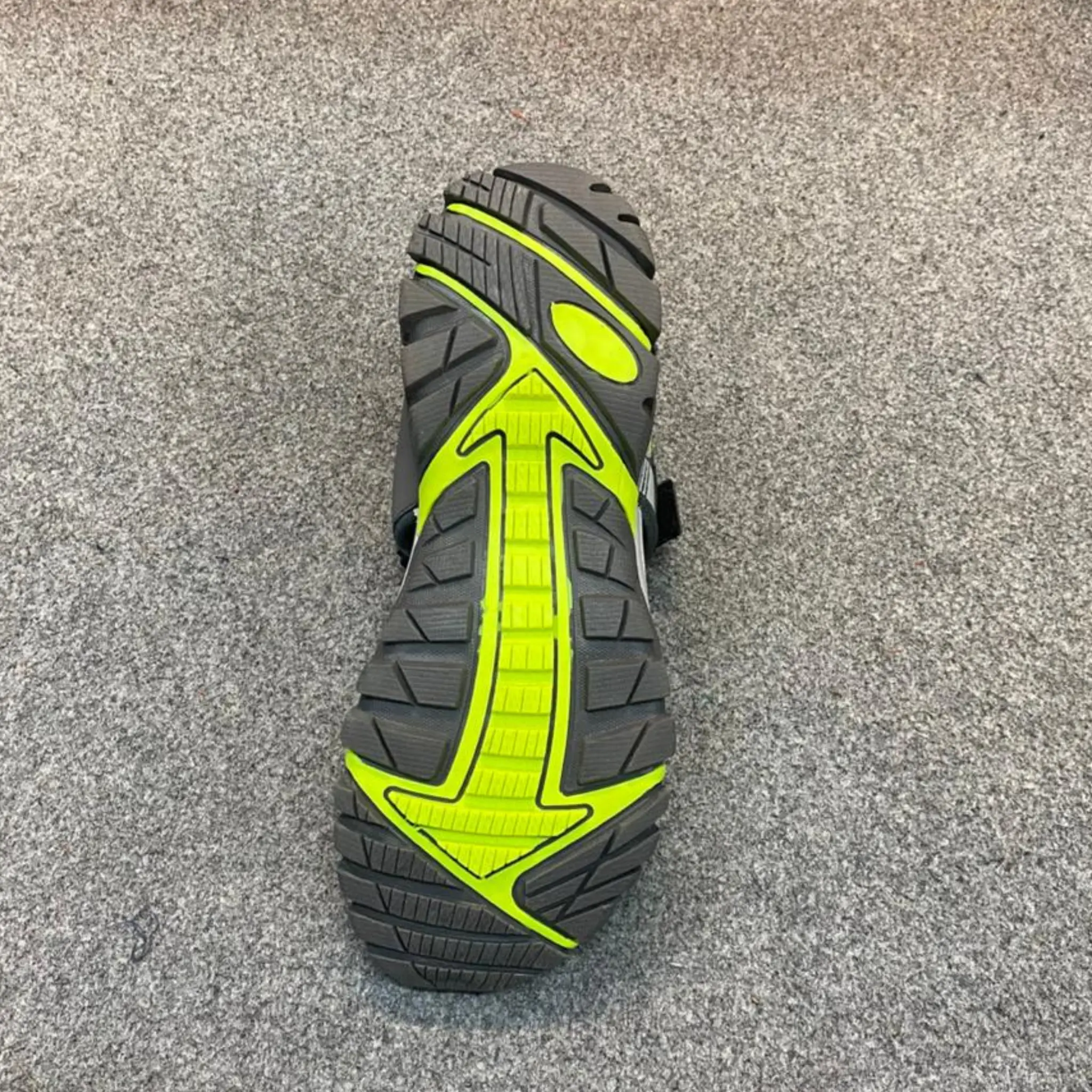 Panda High Grip Trekking Sandal - Grey + Neon - Image 4
