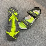 Panda High Grip Trekking Sandal - Grey + Neon