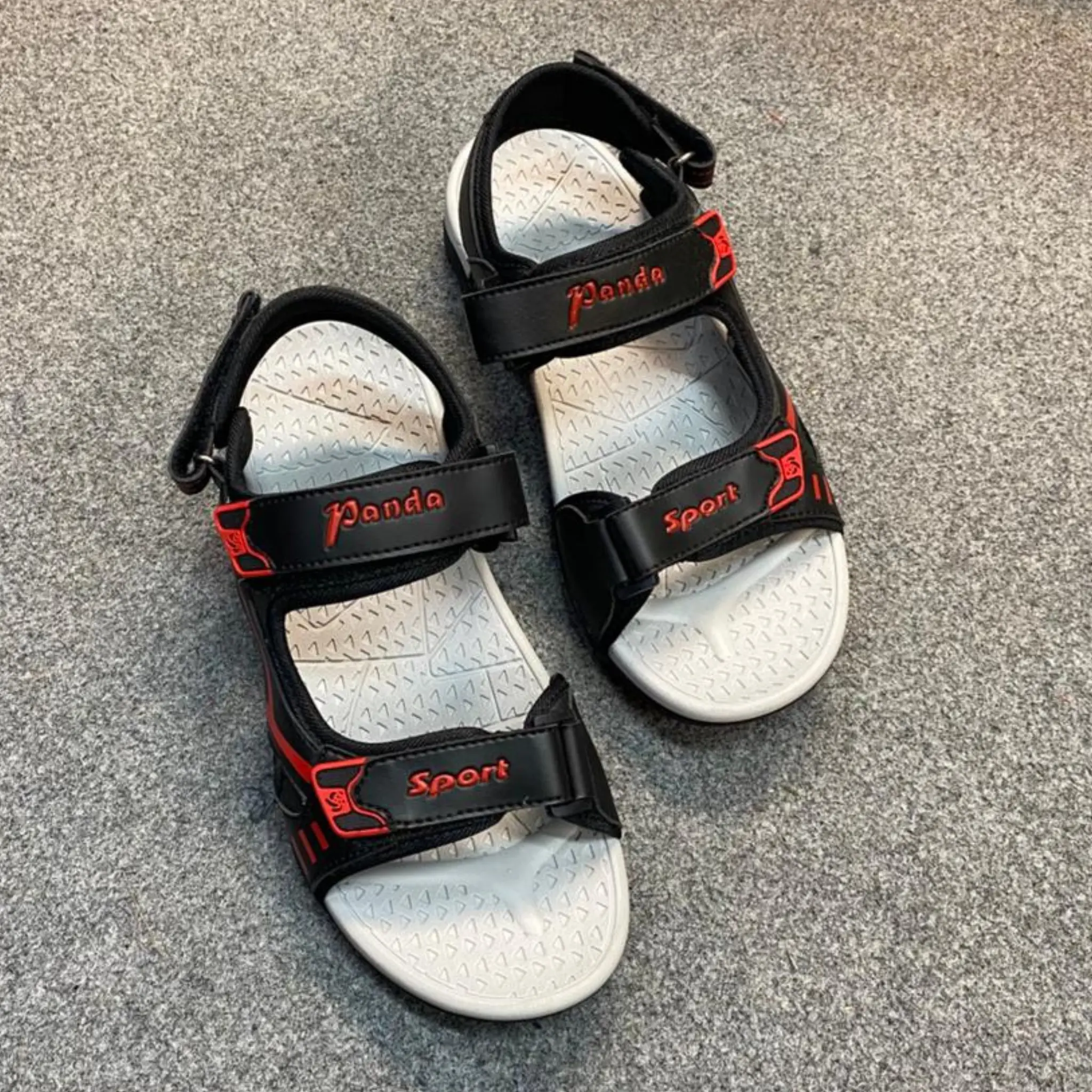 Panda Outdoor Trekking Sandal - Black+Red - Image 4