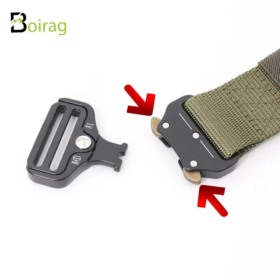 Quick Release Metal Buckle Tactical Belt - 3 Pieces Combo - Image 2